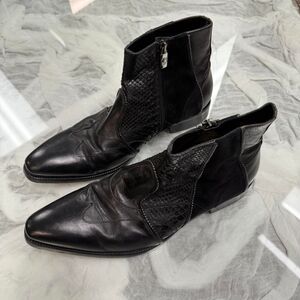 Ghost Snakeskin Leather Boots